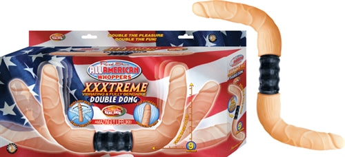 "Latin American Whoppers Extreme Vibrating and Fully Bendable Dong - Flesh NW2376-1"