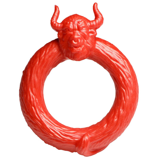 Beast Mode Silicone Cock Ring - Red CC-AH337