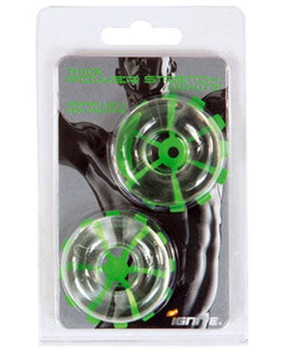"Thick Power Stretch Donuts - 2 Pack - Clear SI-95113"