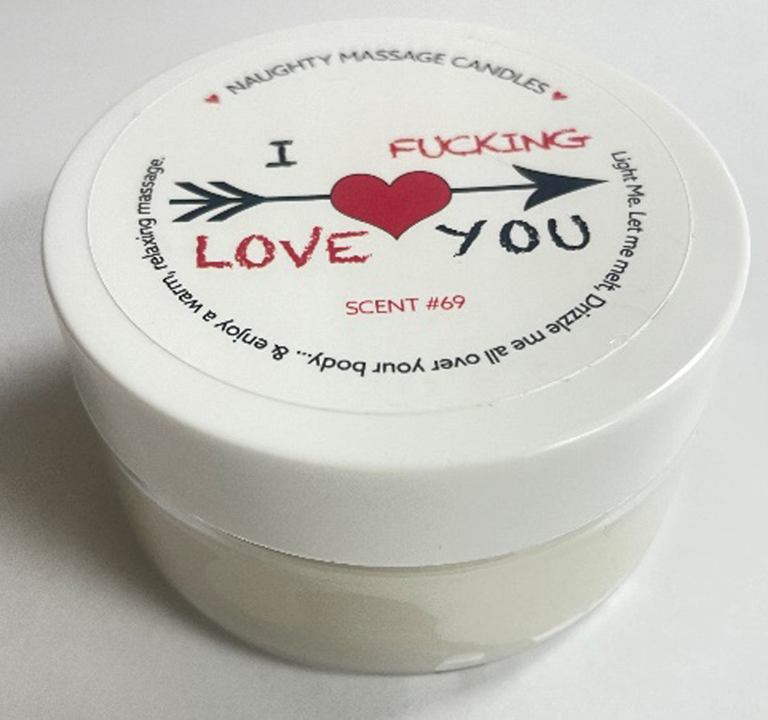I F-Ing Love You Massage Candle - Madagascar Vanilla 1.7 Oz KS14315