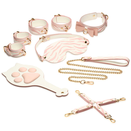 Pink Kitty Bondage Set - White/pink MS-AH301