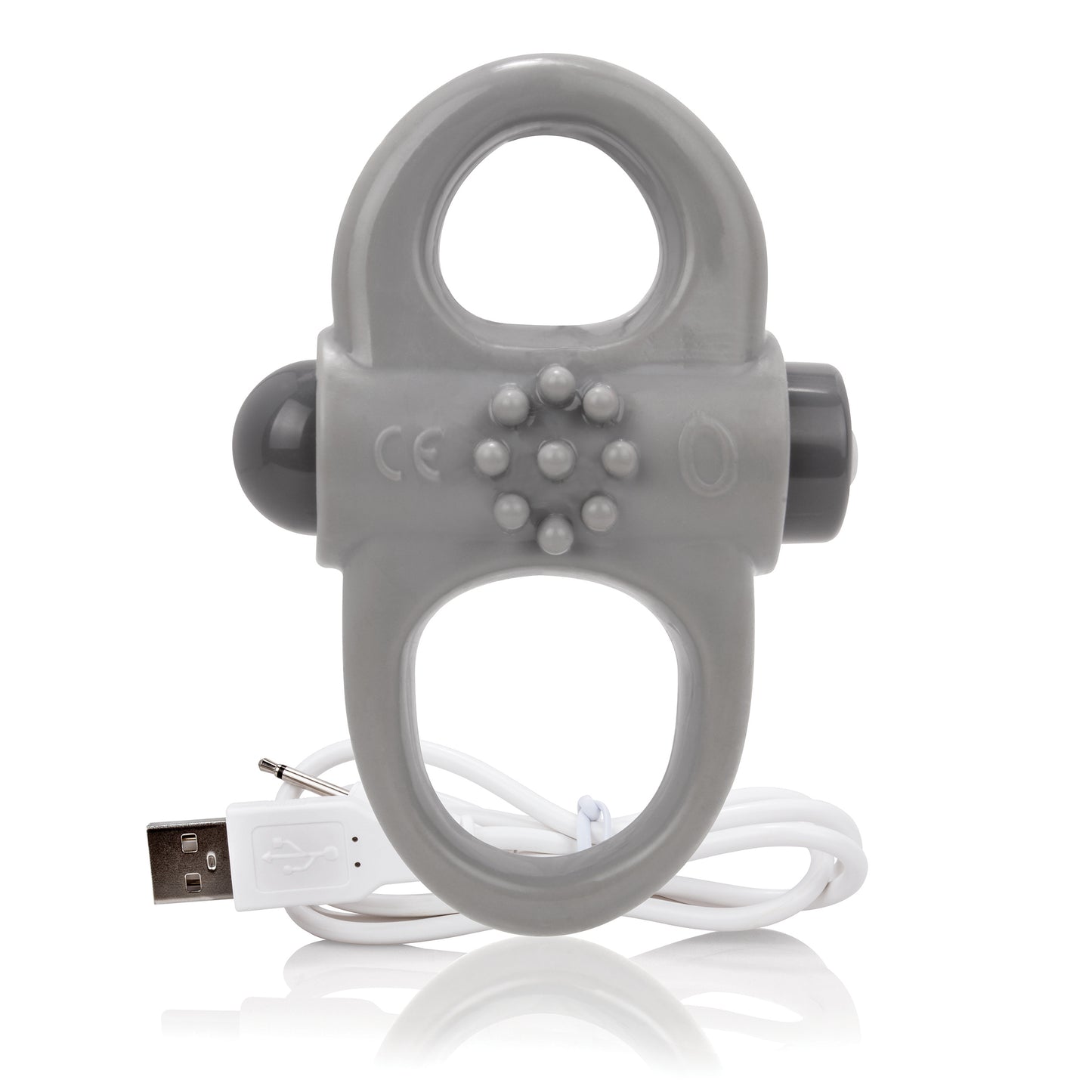 "Charged Yoga Rechargeable Vibe Ring - Grey AYOG-G-101E"