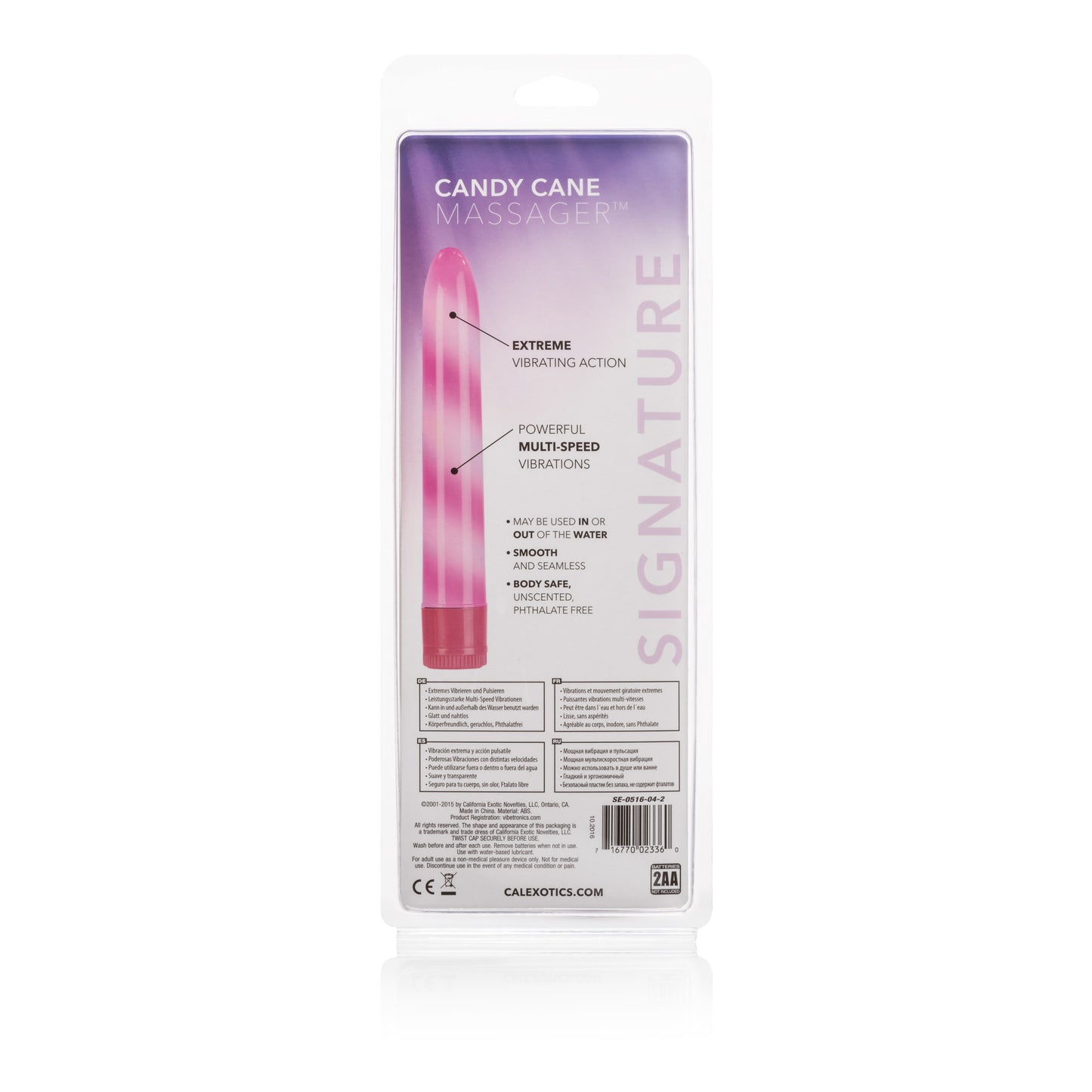 "Candy Cane Massager - Pink SE0516042"