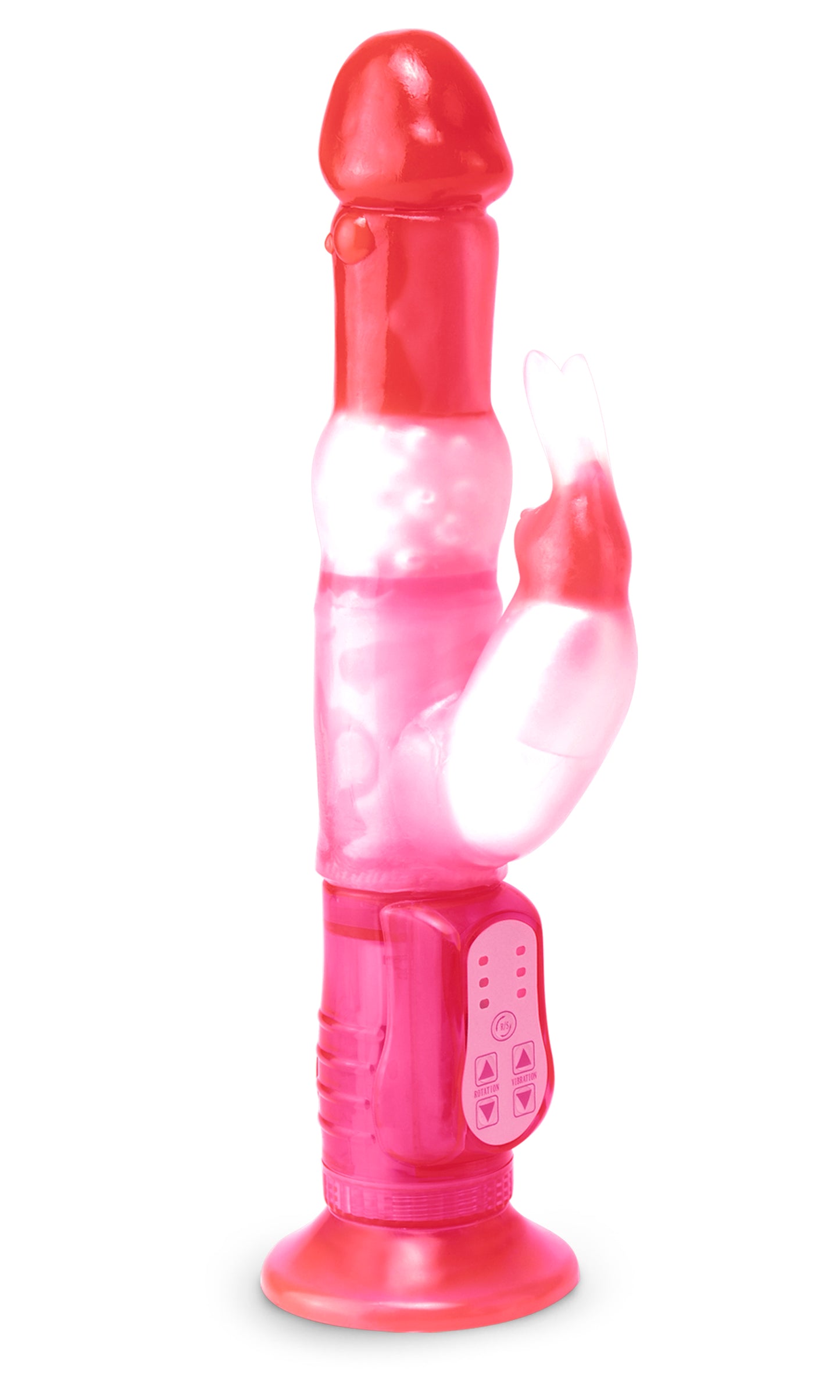 "Rabbit Pearl Waterproof Deluxe Rotating Wall Bangers Pink PD1360-11"