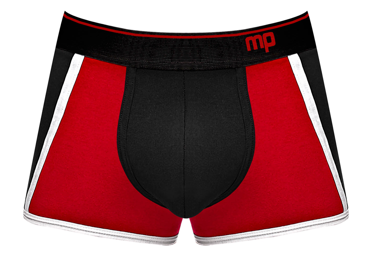 "Retro Sport Panel Short- X-Large - Black/ Red MP-155265BRXL"