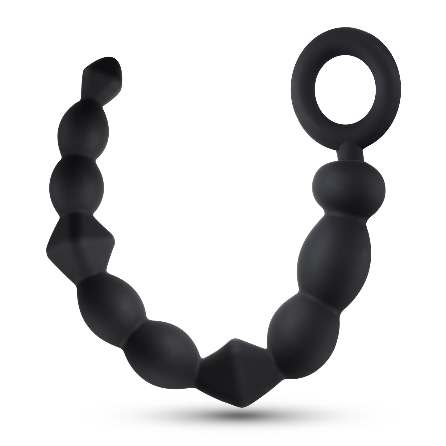 "Anal Adventures Platinum - Silicone Beginner Anal Beads - Black BL-23945"