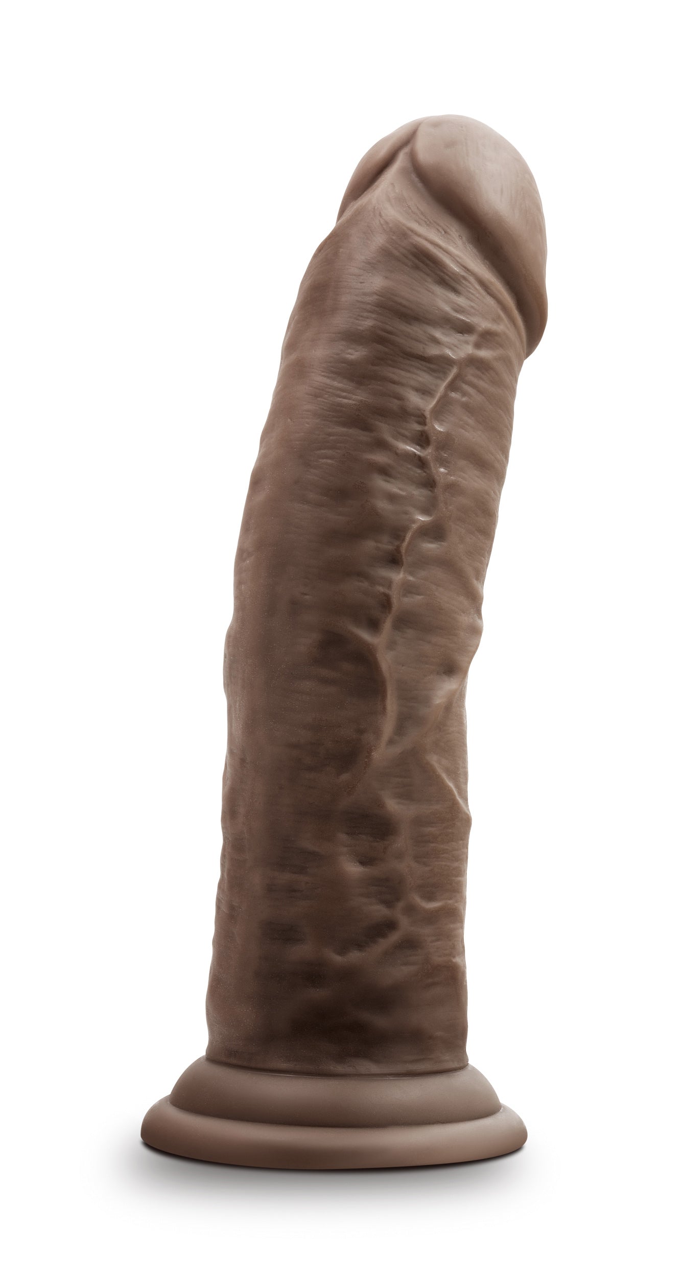 "Dr. Skin Silicone - Dr. Shepherd - 8 Inch Dildo With Suction Cup - Chocolate BL-15906"