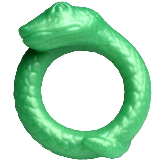 Serpentine Silicone Cock Ring - Green CC-AH338