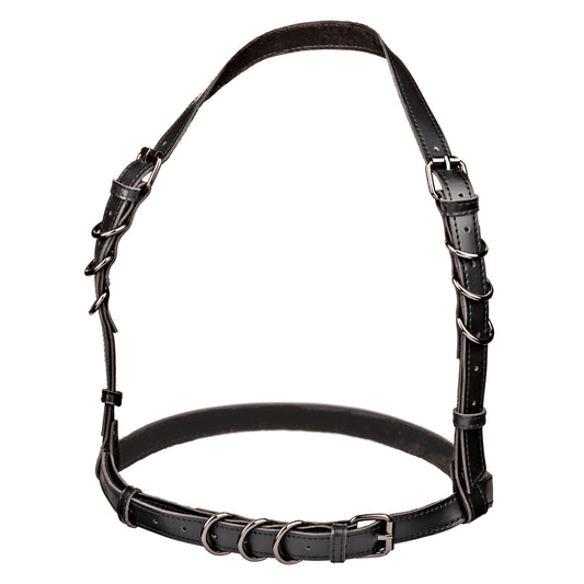 Euphoria Collection Plus Size Halter Buckle  Harness - Black SE3101063