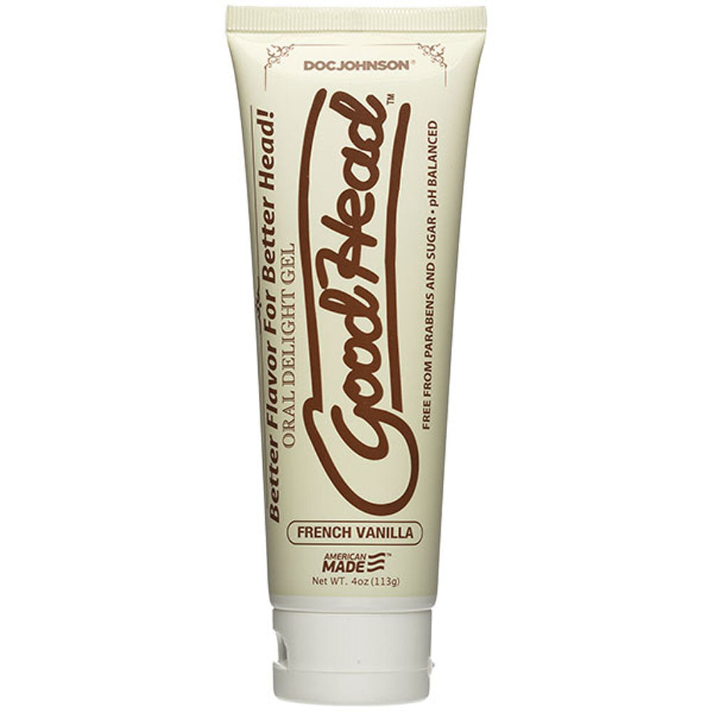 "Goodhead - Oral Delight Gel - 4 Oz Tube - French Vanilla DJ1360-08-BX"