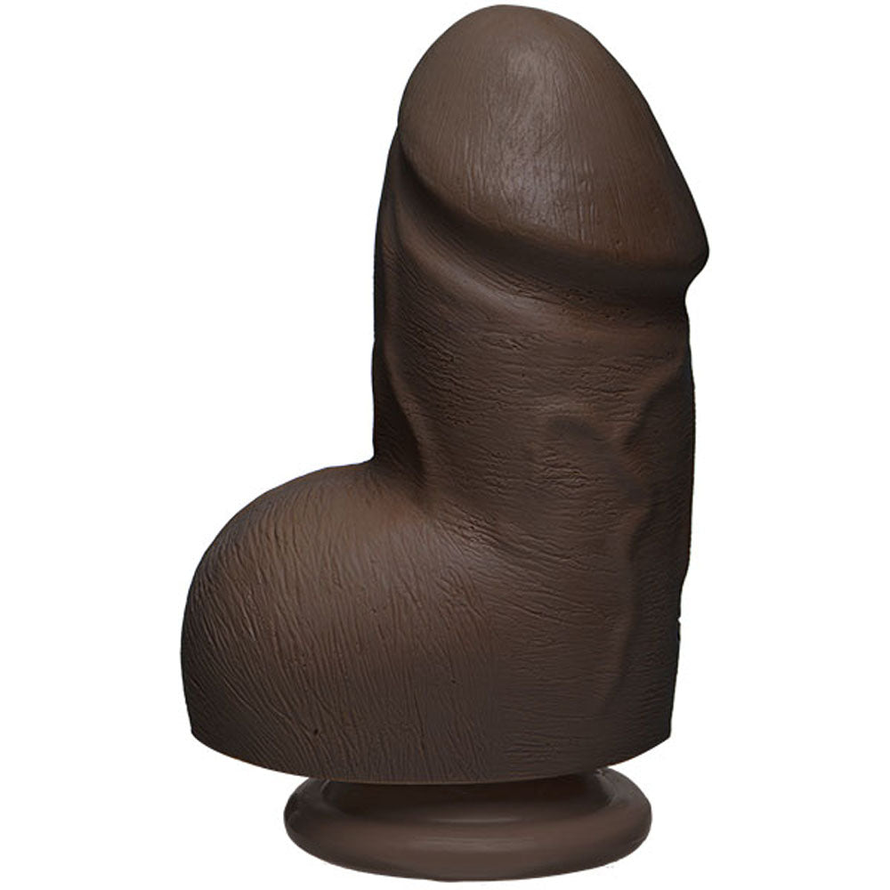 "The D - Fat D - 6 Inch With Balls - Firmskyn - Chocolate DJ1705-78-CD"