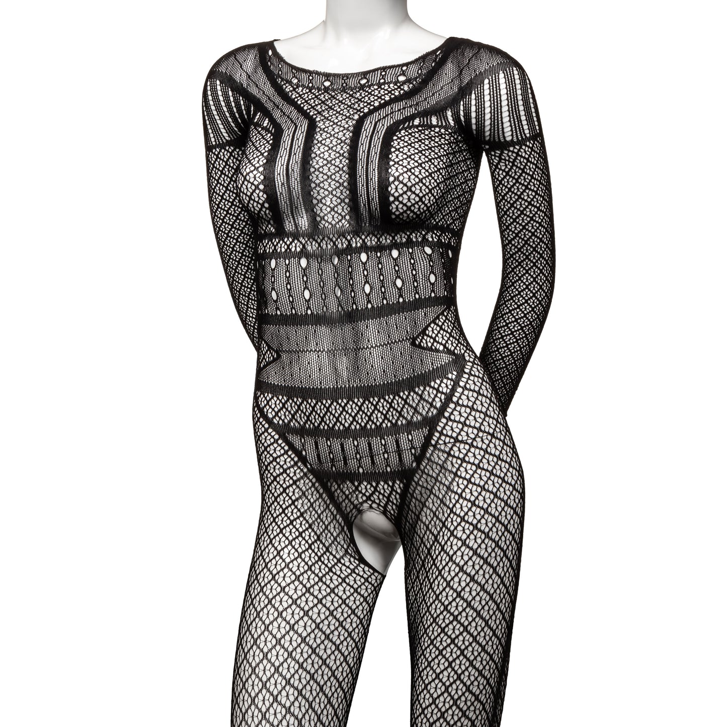"Scandal Full Length Lace Body Suit - One Size - Black SE2711843"