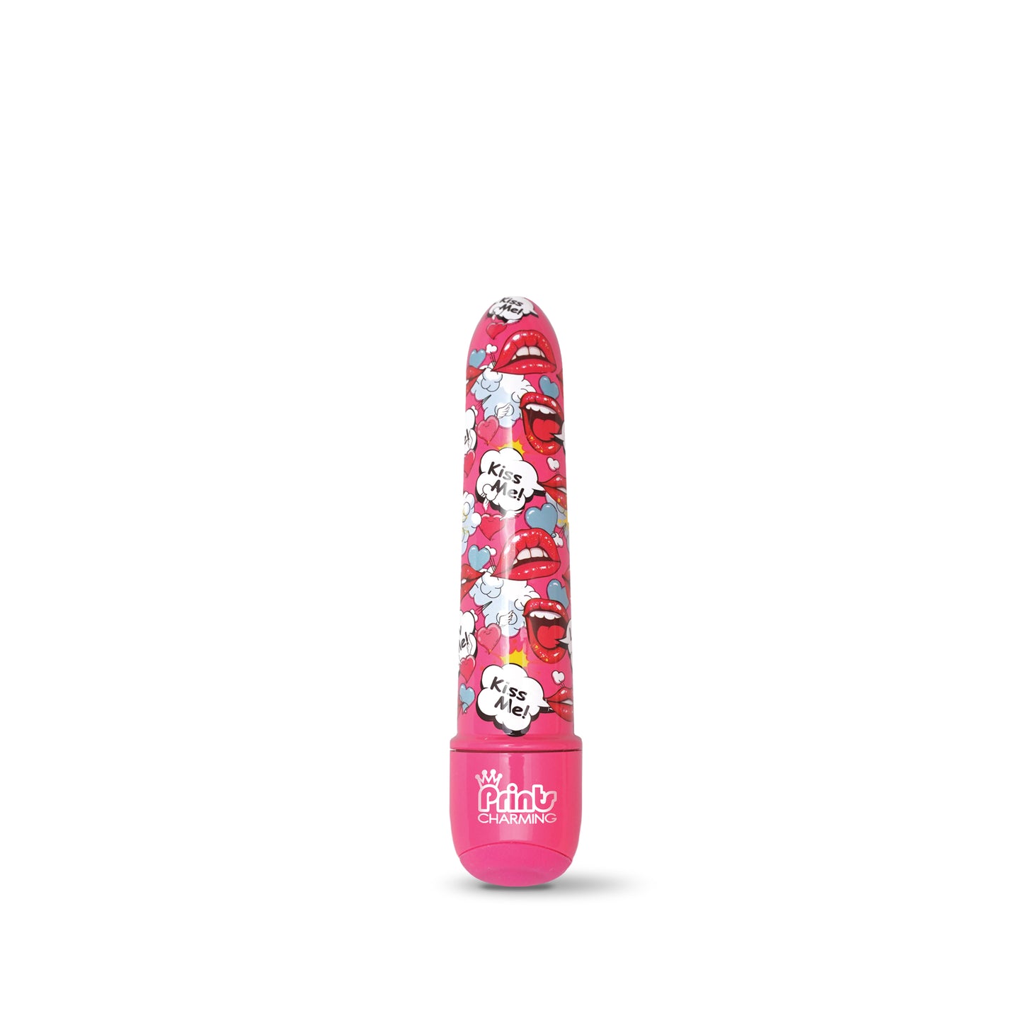 "Prints Charming Pop Tease 5 Inch Mini Vibe - Kiss Me - Pink GN-1000200"