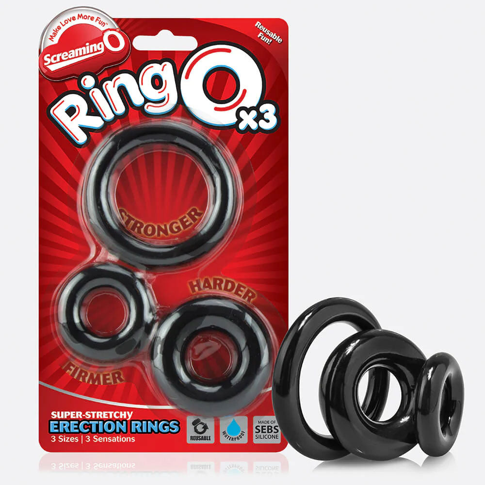 "Ringo X3 - 6 Count White Box - Black RNGO-3P-110D"