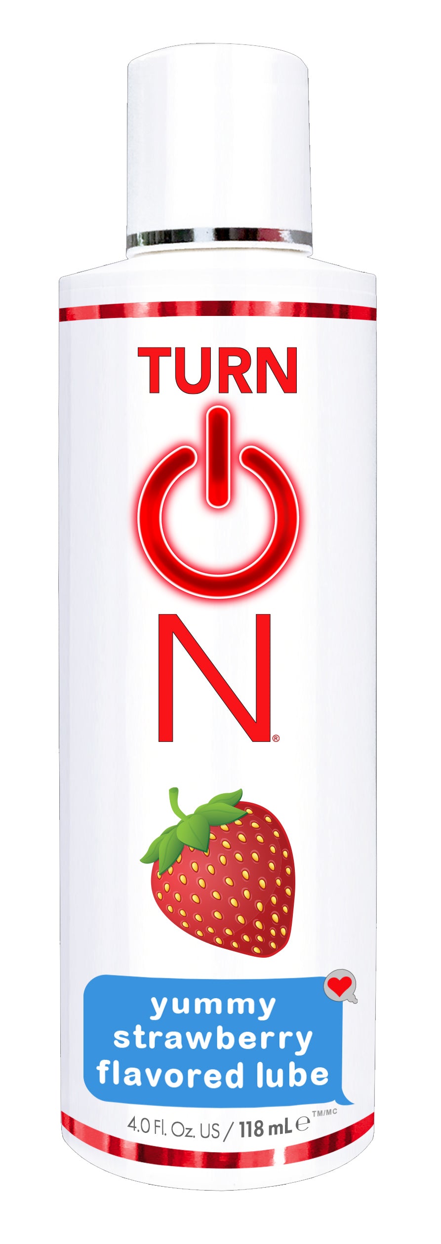 "Turn on Yummy Strawberry Flavored Lube - 4 Fl. Oz WT56514"