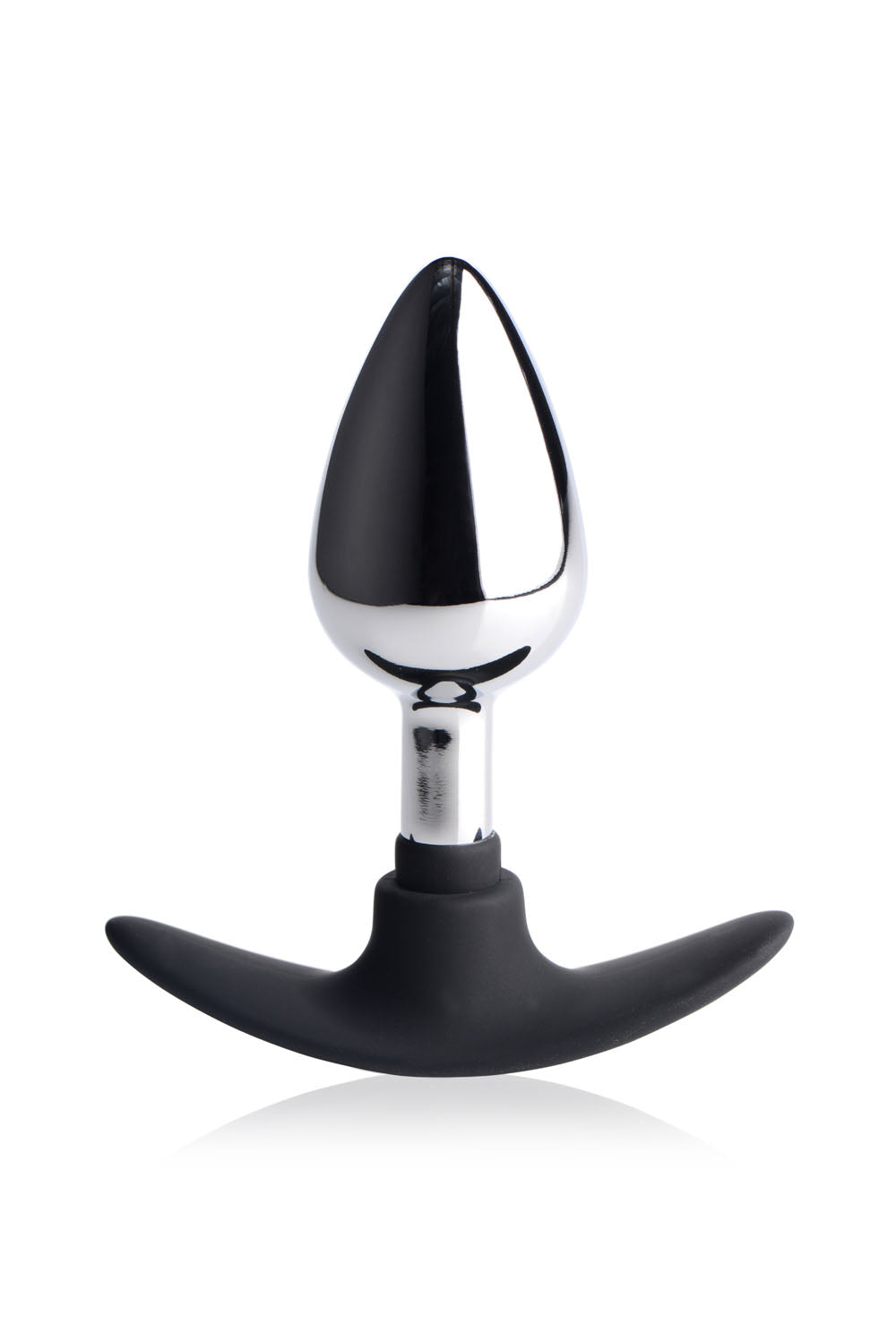 "Dark Invader Metal and Silicone Anal Plug - Medium MS-AD343-MED"