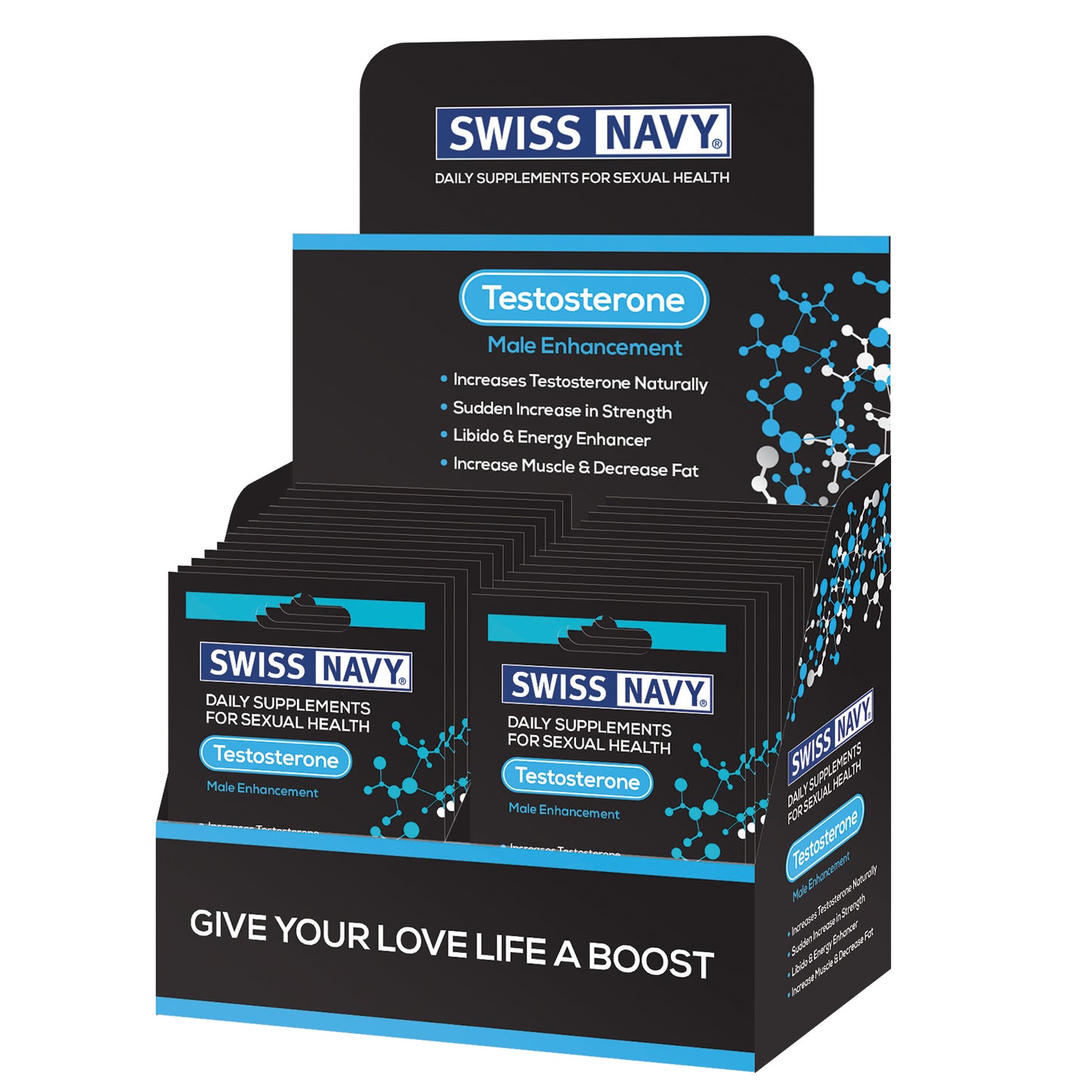 "Swiss Navy Testosterone Male Enhancement 24 Ct Display MD-SNTEST24"