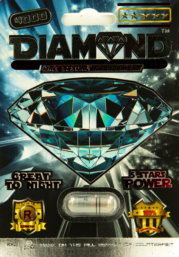 "Diamond 4000 Male Sexual Enhancement Single Pack PN-DMND4000-E"