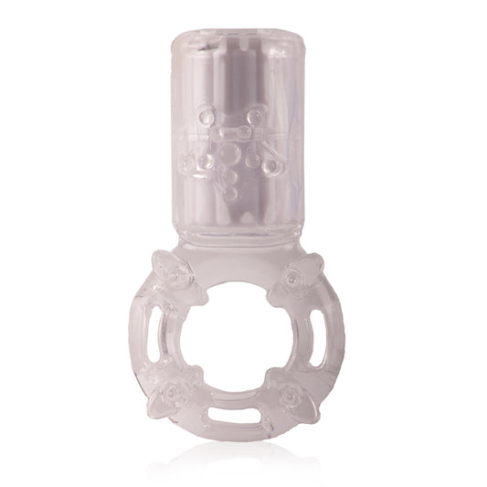"Big Omg Vibrating Ring - Clear - Each ABG-C-101E"