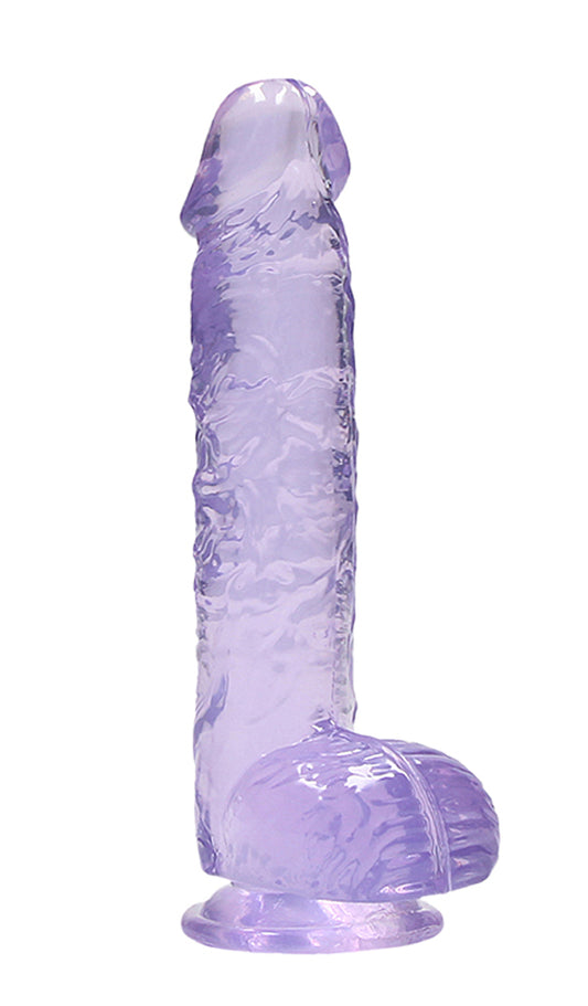 "6 Inch Realistic Dildo With Balls - Purple SH-REA090PUR"