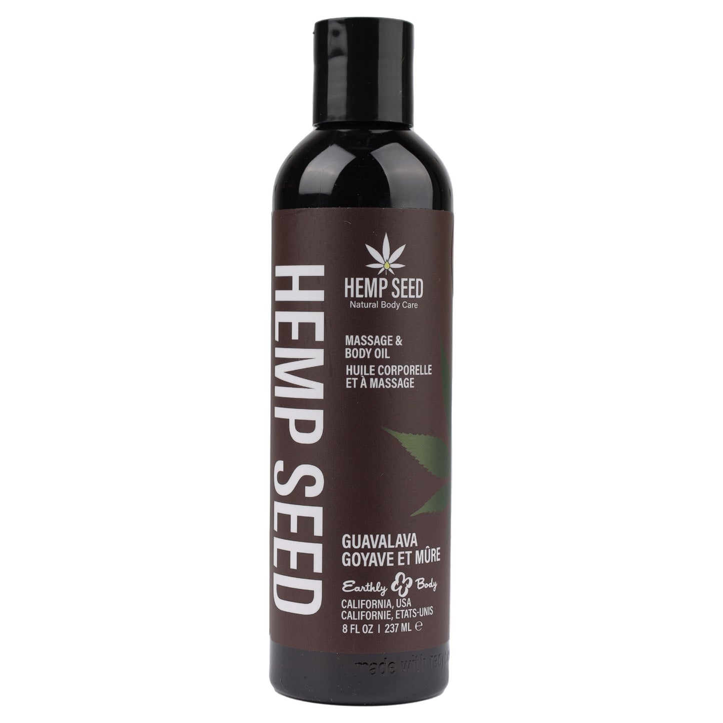 Hemp Seed Massage and Body Oil - Guavalava - 8 Fl. Oz./ 237 ml EB-MAS068