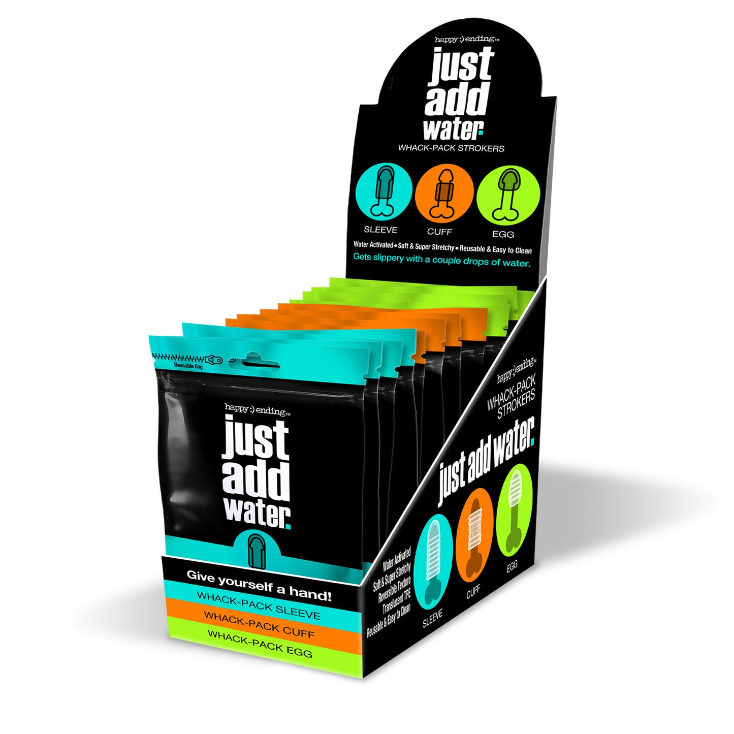 "Happy Ending Just Add Water Whack Pack Pop - 12 Piece Assorted GN-3010009"