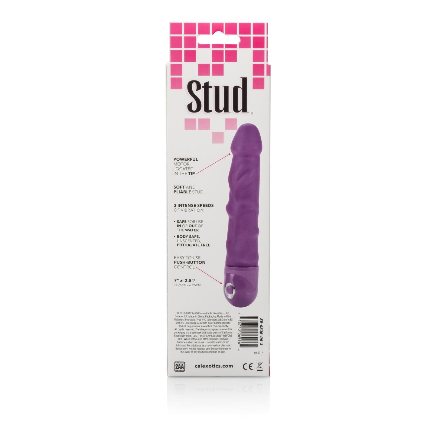 "Waterproof Power Stud Rod Dong - Purple SE0836063"