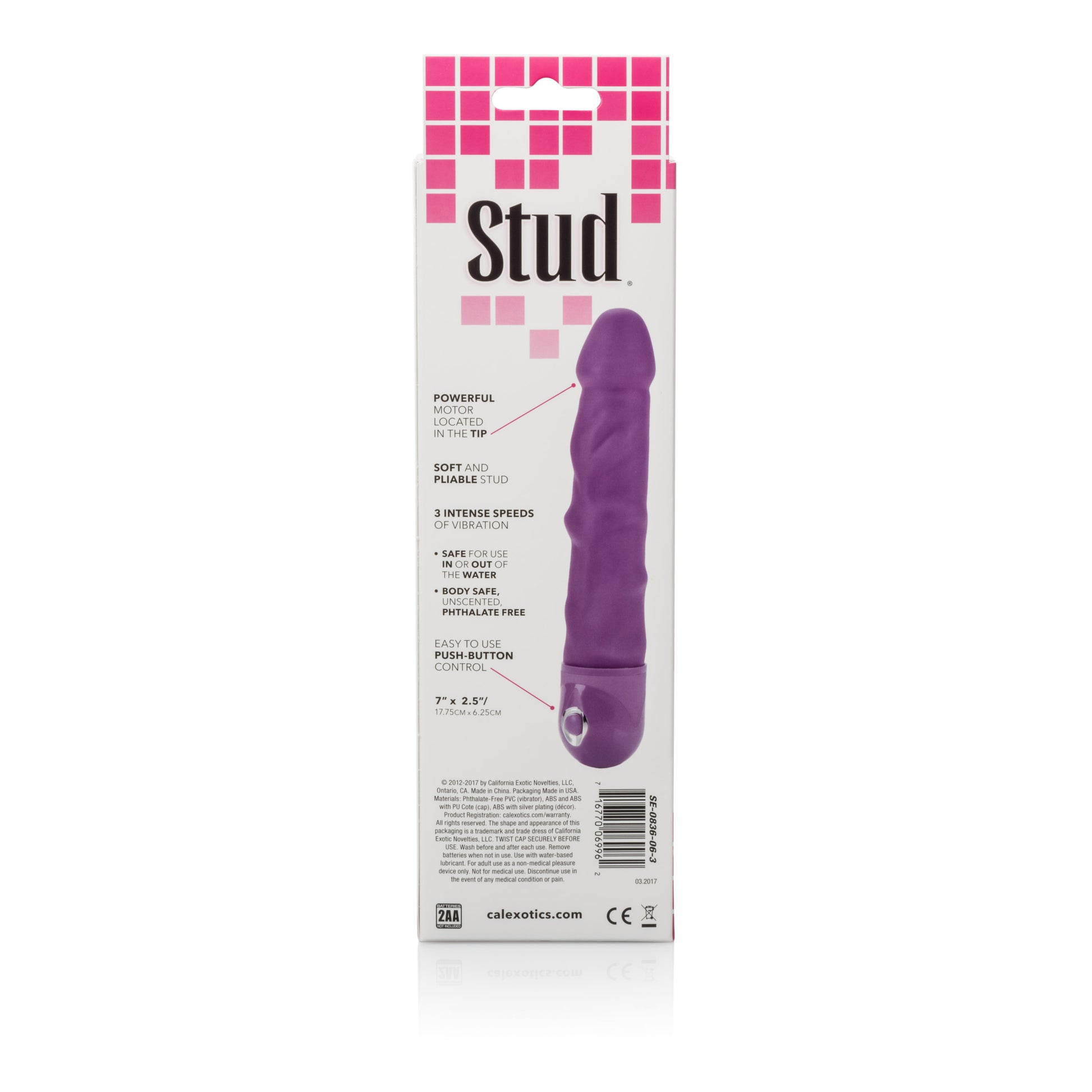 "Waterproof Power Stud Rod Dong - Purple SE0836063"