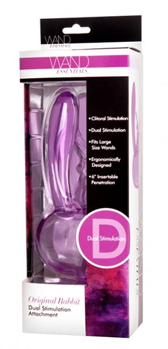 "Original Rabbit Dual Stimulation Wand  Attachment - Purple We-Ab935 WE-AD893"