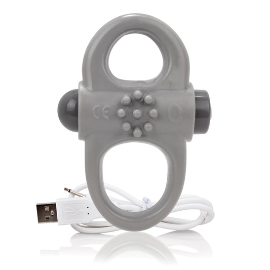 "Charged Yoga Rechargeable Vibe Ring - Grey AYOG-G-101E"