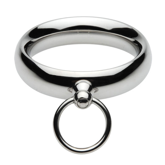"Lead Me Stainless Steel Cock Ring - 1.95 MS-AE472-ML"