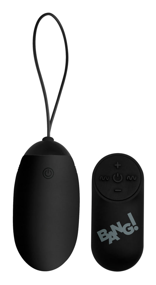 "Bang XL Silicone Vibrating Egg - Black BNG-AG331-BLK"
