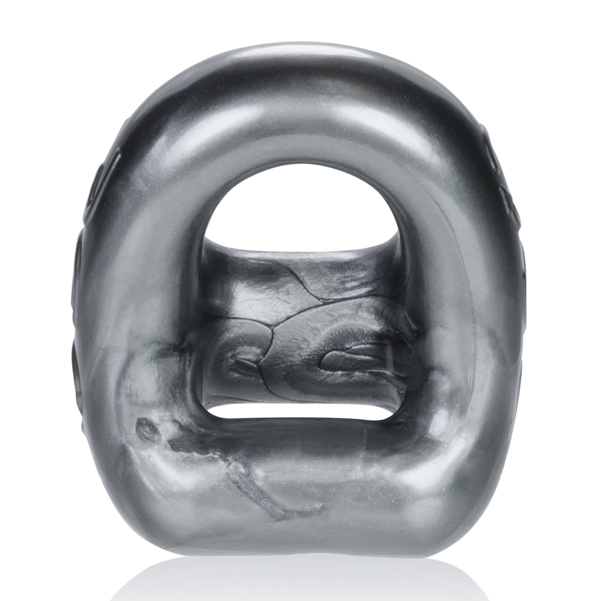 "360 2- Way Cockring and Ballsling - Steel OX-3013-STL"