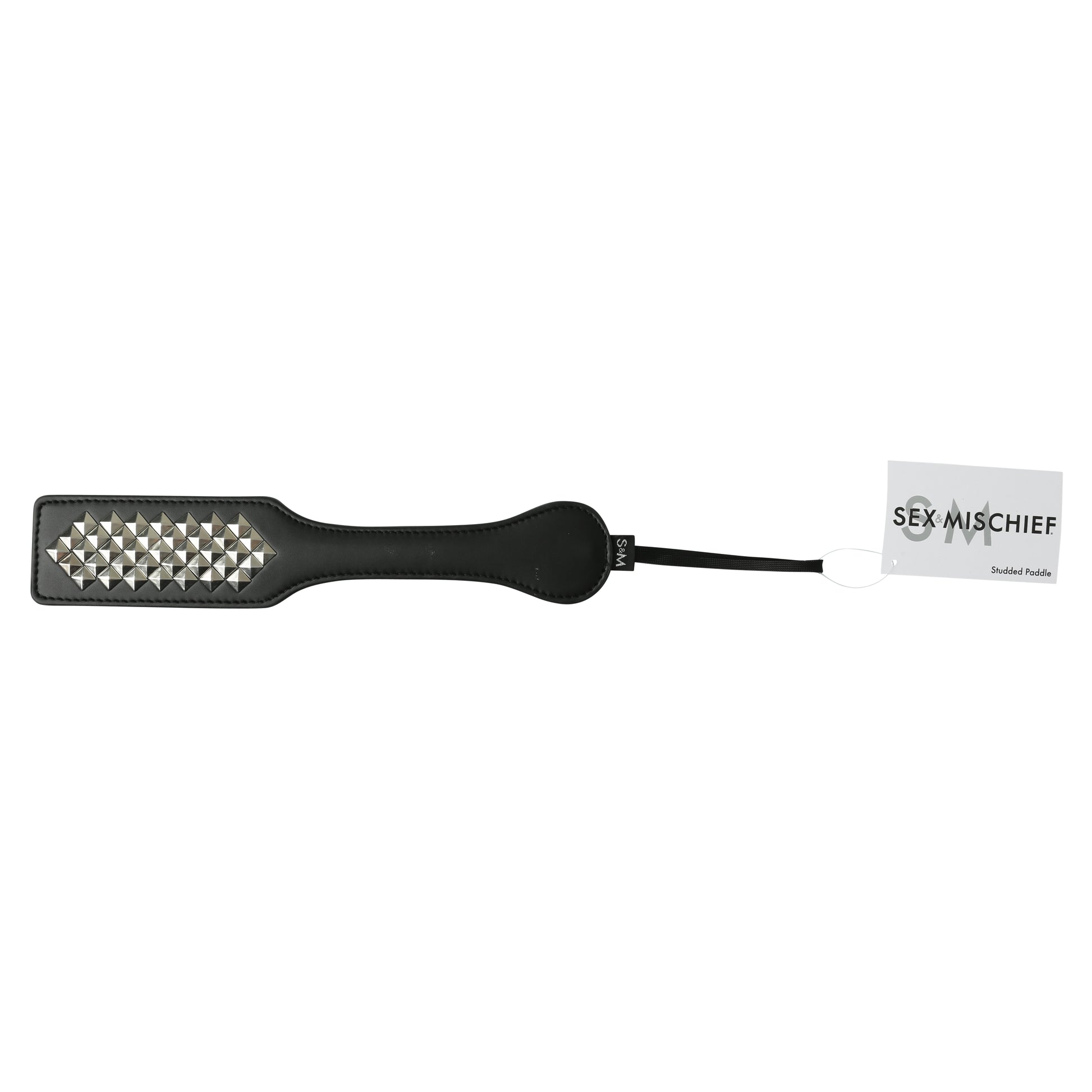 "Sex and Mischief Studded Paddle - Black SS099-04"