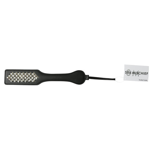 "Sex and Mischief Studded Paddle - Black SS099-04"