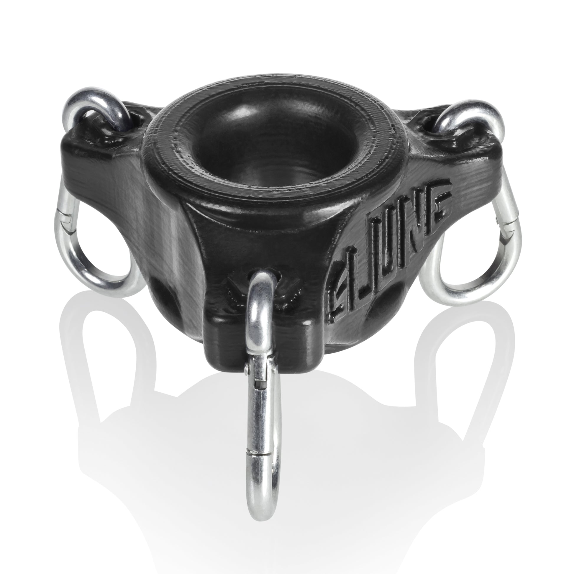 "Slung Stretchy Silicone Weighted Ballstretcher - Black OX-1900-BLK"