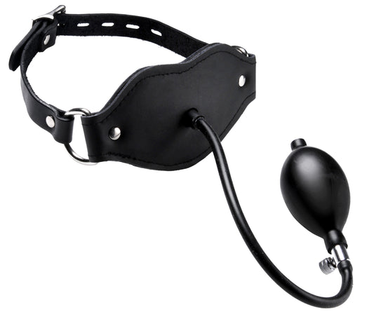 "Silencer Inflatable Locking Penis Gag - Black MS-DU265"