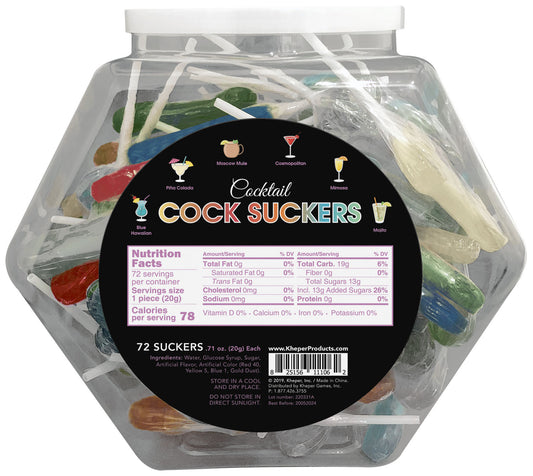 "Cocktail Cock Suckers Fish Bowl - 72 Suckers KG-NV100FB"
