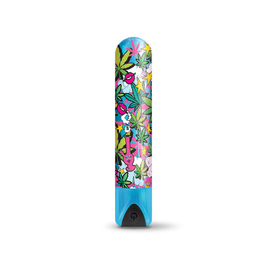 "Prints Charming Buzzed Higher Power Rechargeable Bullet - Stoner Chick GN-1000103"