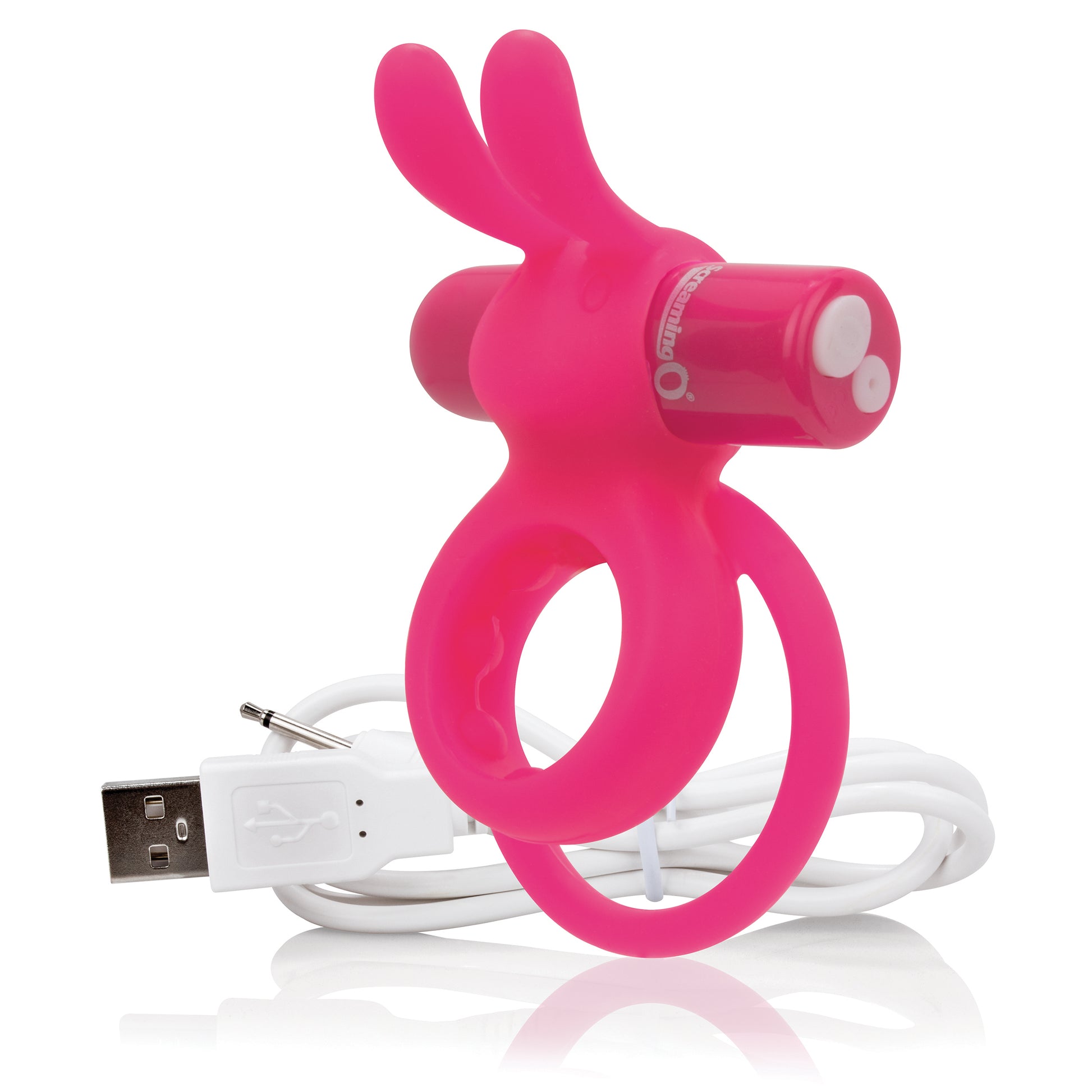"Charged Ohare Rechargeable Rabbit Vibe - Pink AHAR-PK-101E"