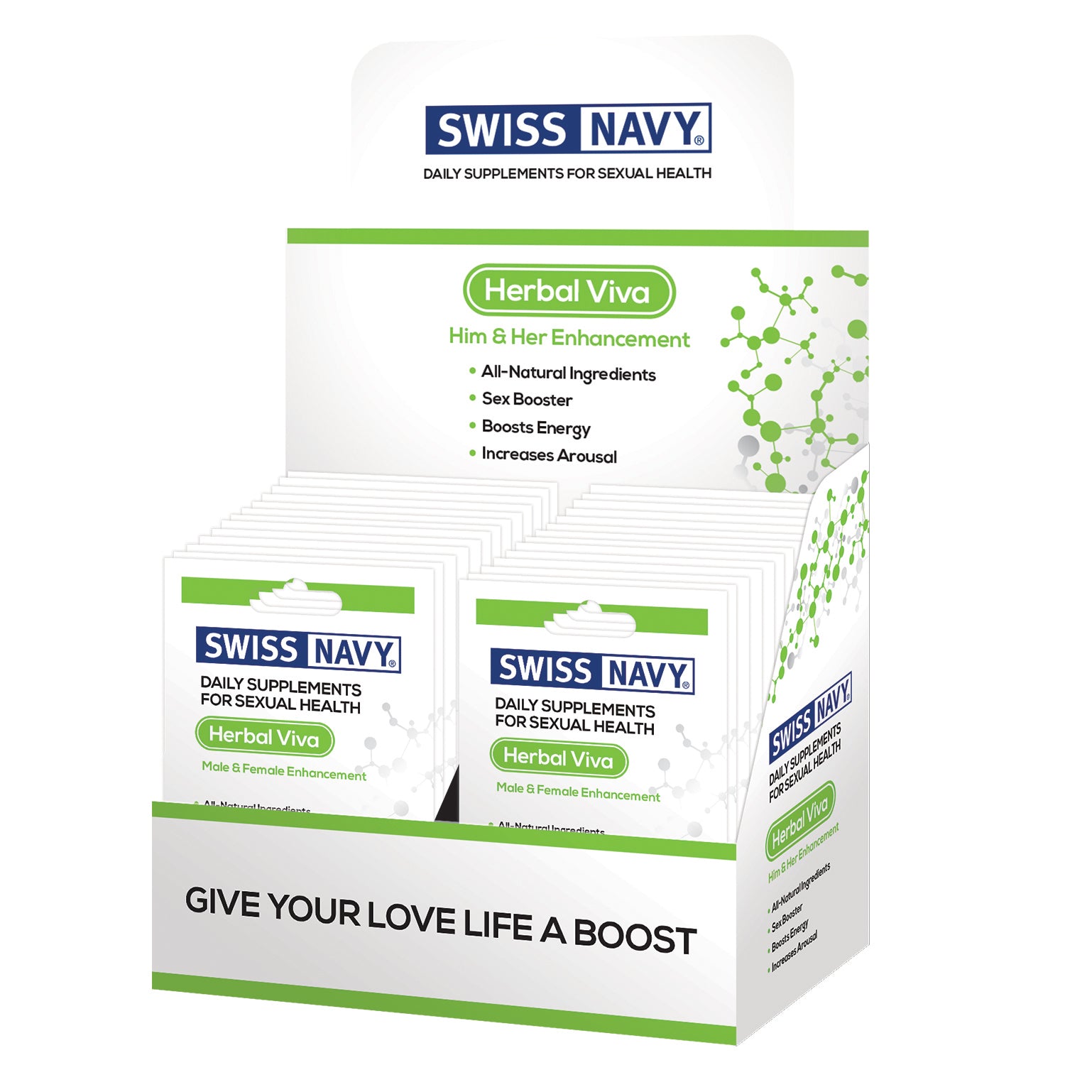 "Swiss Navy Herbal Viva Him & Her Enchancement - Display MD-SNHV24"
