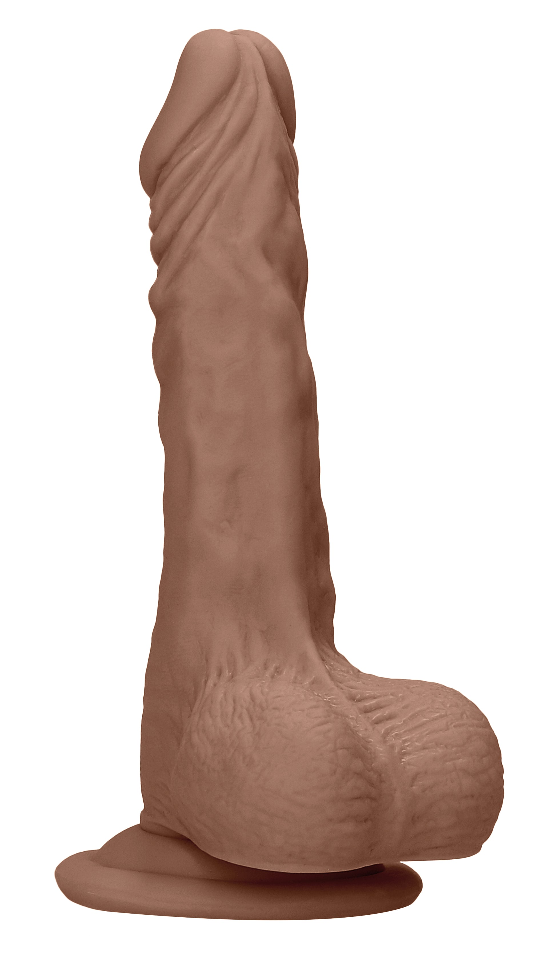 "7 Inch Dong With Testicles - Tan SH-REA094TAN"