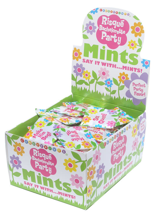 "Risque Bachelorette Mints - 100 Piece P.O.P. Display - 3.1g Bags CP-423"