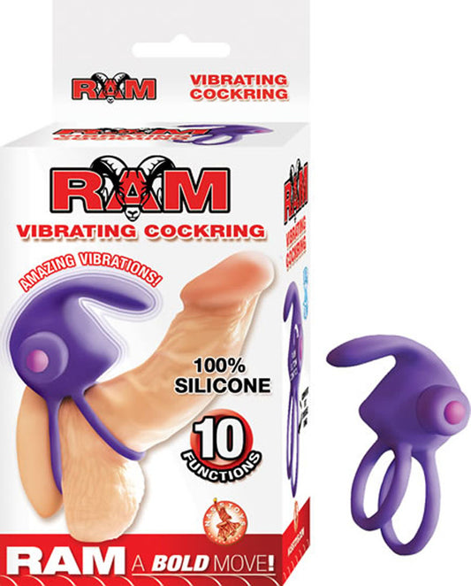 "Ram Vibrating Cockring - Purple NW2812-2"