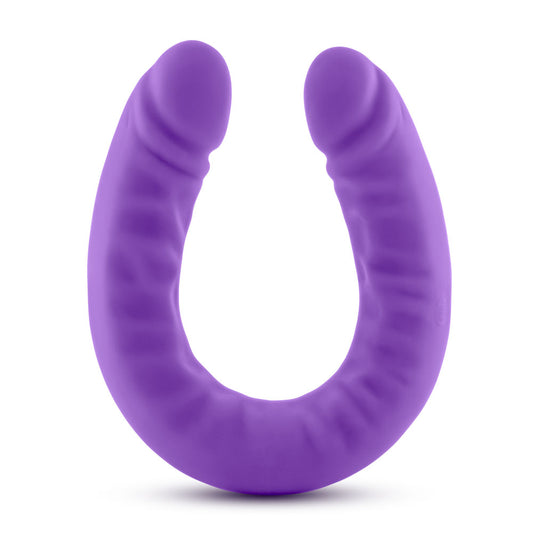 "Ruse - 18 Inch Silicone Slim Double Dong - Purple BL-32291"