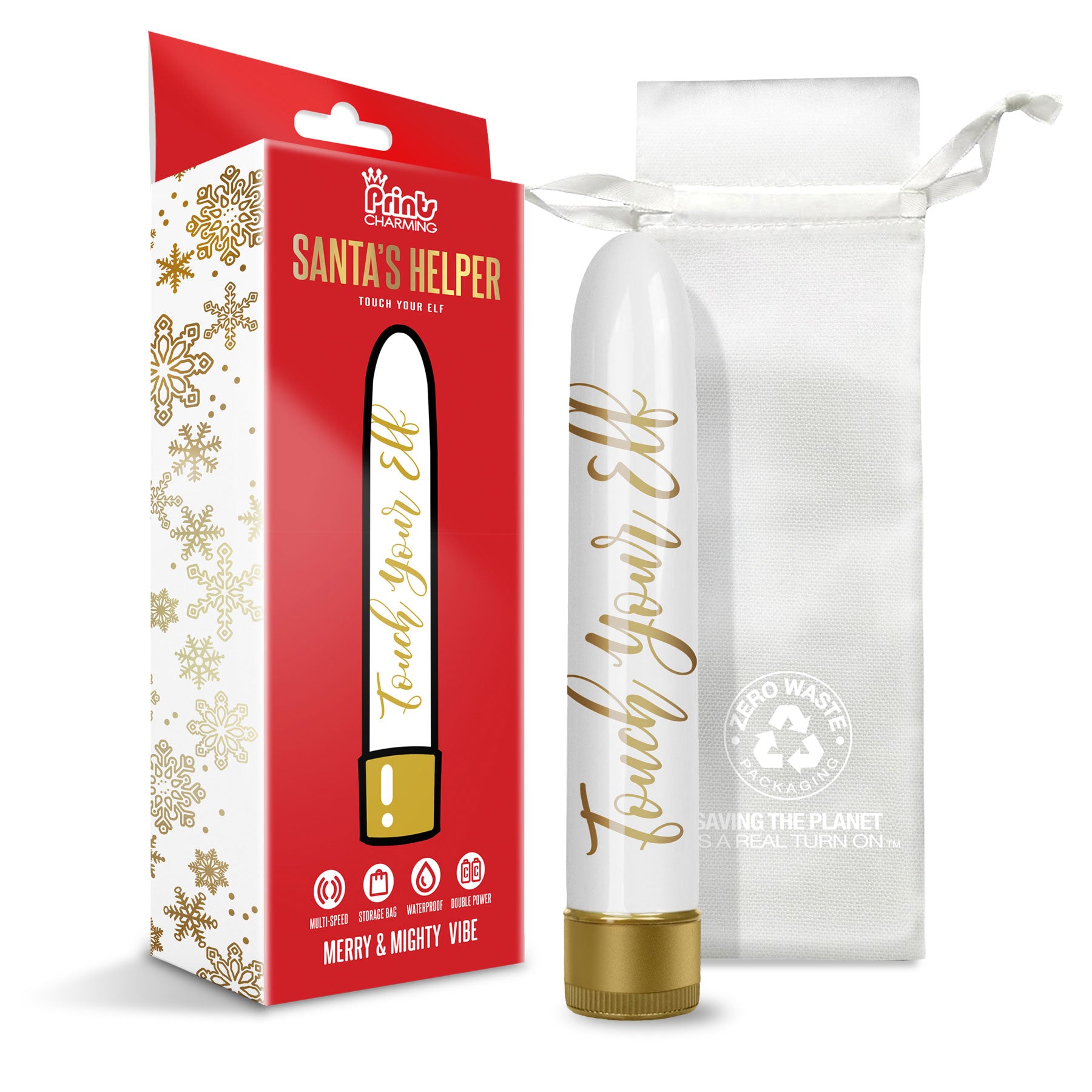 "Prints Charming Santas Helper Merry and Mighty  Vibe - Touch Your Elf GN-1000204"
