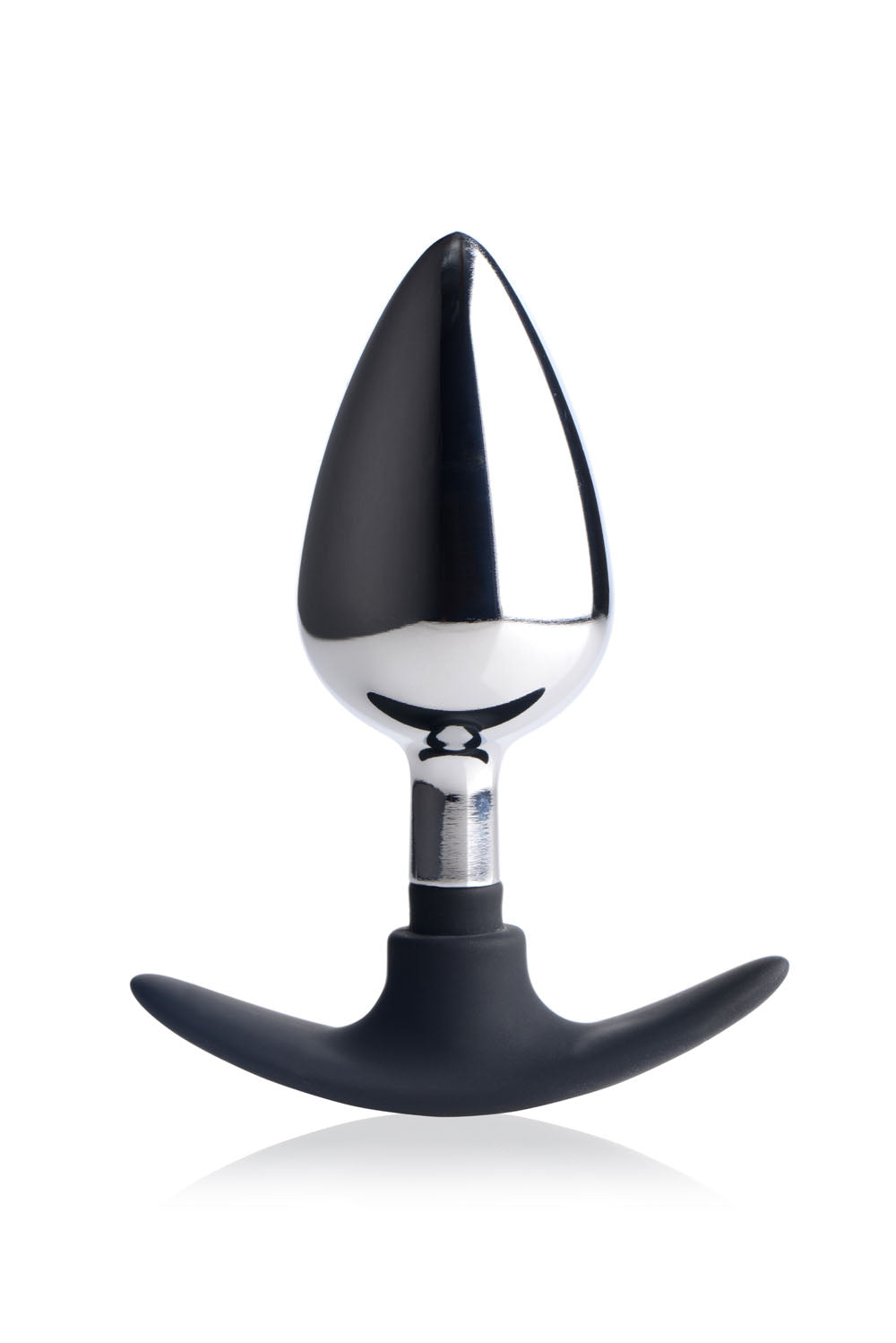 "Dark Invader Metal and Silicone Anal Plug - Large MS-AG343-LG"