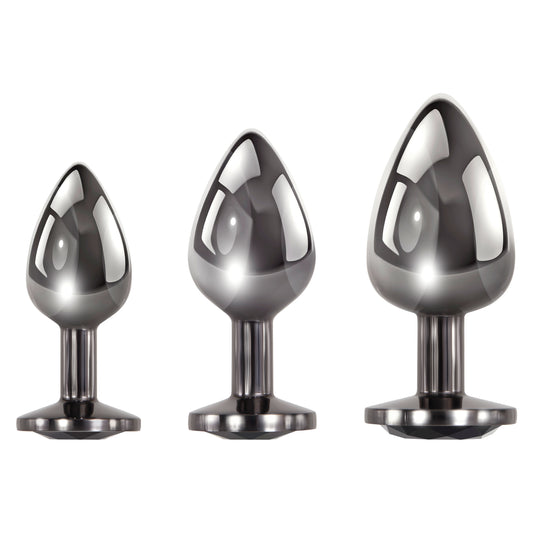 "Black Gem Anal Plug Set EN-BP-8577-2"