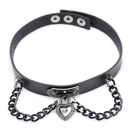 "Gothic Heart Chain Choker MS-AG417"