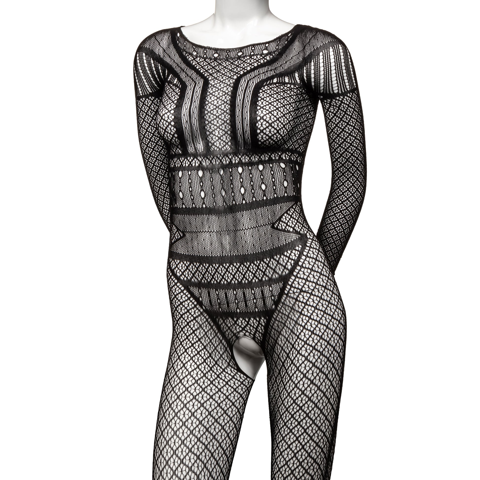 "Scandal Full Length Lace Body Suit - One Size -  Black SE2711843"